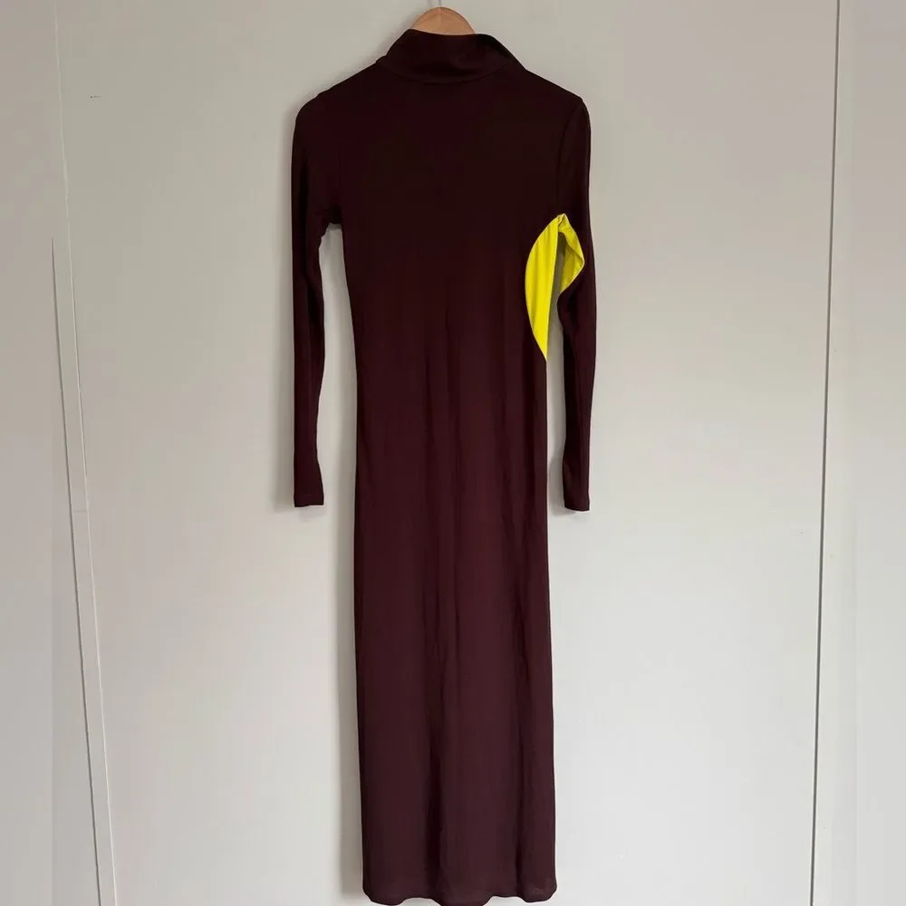 Tory Burch Colorblock Long Sleeve Dress